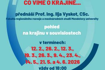 Co víme o krajině... přednáškový cyklus